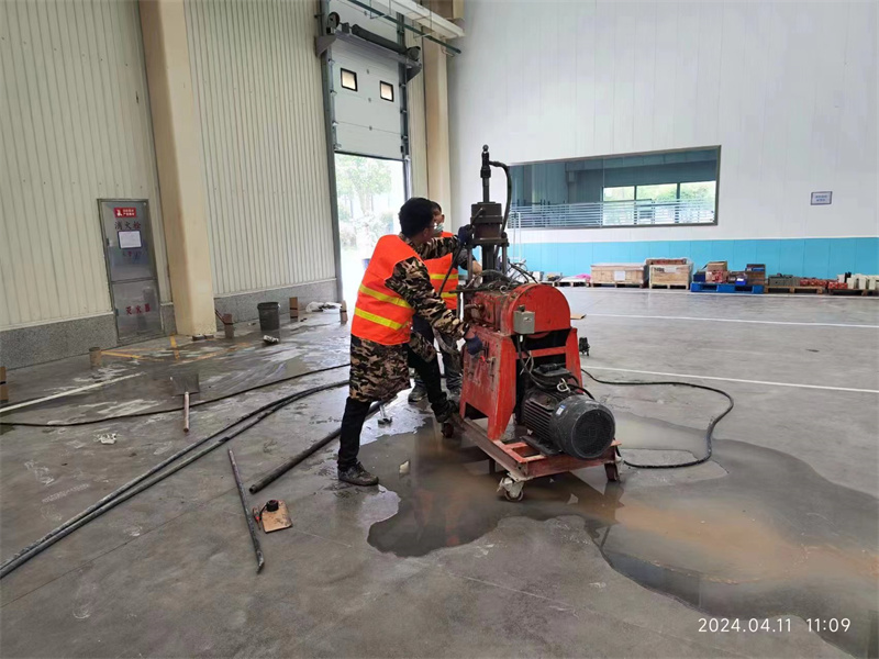 保德厂房地面下沉塌陷注浆加固施工